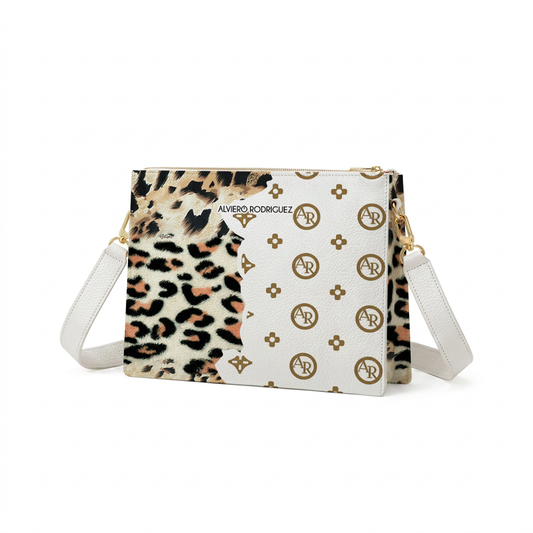 BORSA LOLLYPOP LEOPARD WHITE