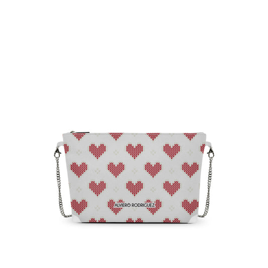 DIVA BAG BIANCA KNITH HEART