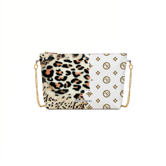 DIVA BAG BIANCA LEOPARD WHITE